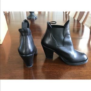 Acne Black Leather Boots